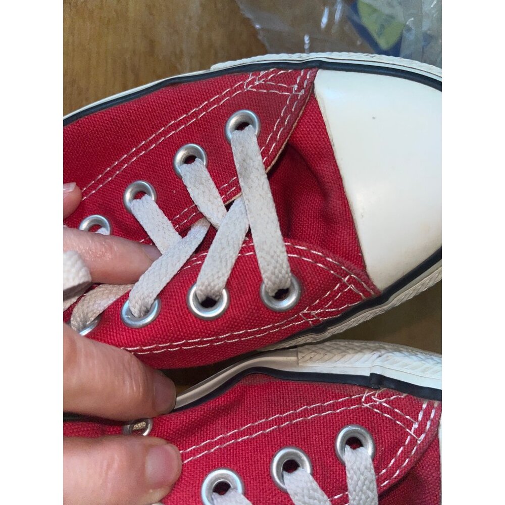 Converse All Star Red Sneakers Chuck Taylor Casual Shoes Grunge Unisex Women 5/7 - Picture 12 of 12